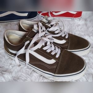 Vans Women's 7.5 Olive Green Suede